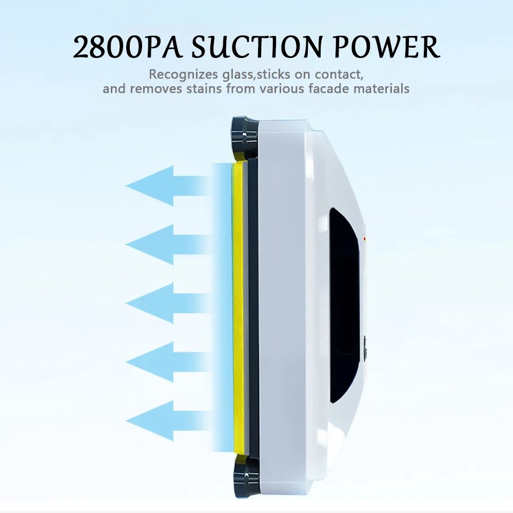 أداة تنظيف النوافذ الكهربائية الأوتوماتيكية بالكامل للتحكم عن بعد، أداة تنظيف الزجاج ذات الامتزاز القوي للغاية على الوجهين #4