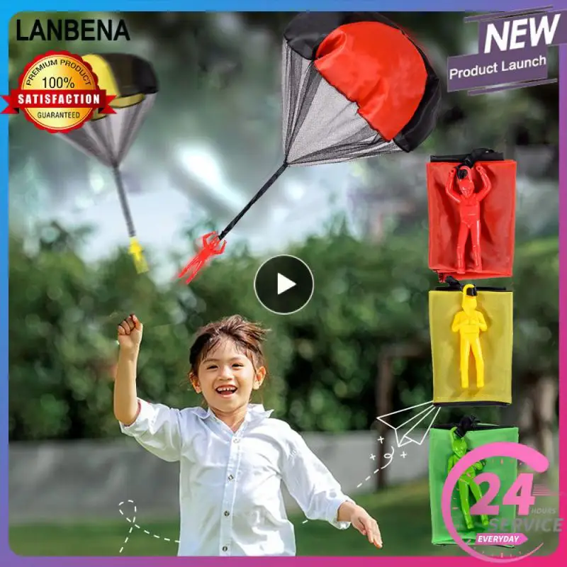 

1~8PCS Hand Throwing Parachute Kids Outdoor Funny Toys Fly Parachute Sport With Mini Soldier Toys For Children Educational Gifts