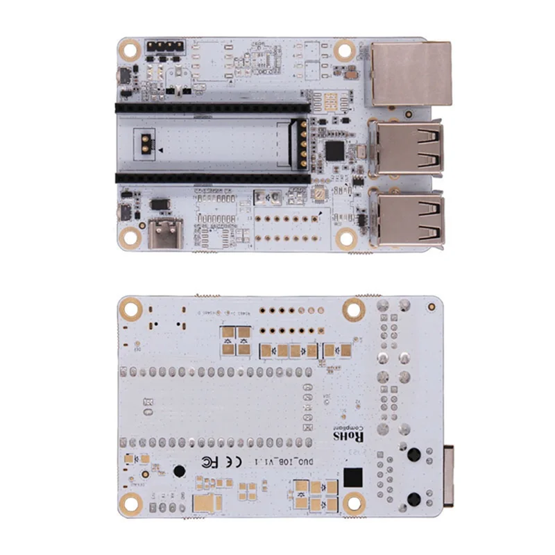 Placa de desarrollo AY14 -RISC-V Milk-V Duo + placa de expansión HUB USB CV1800B compatible con Linux para entusiastas de Iot, jugadores DIY fáciles de U