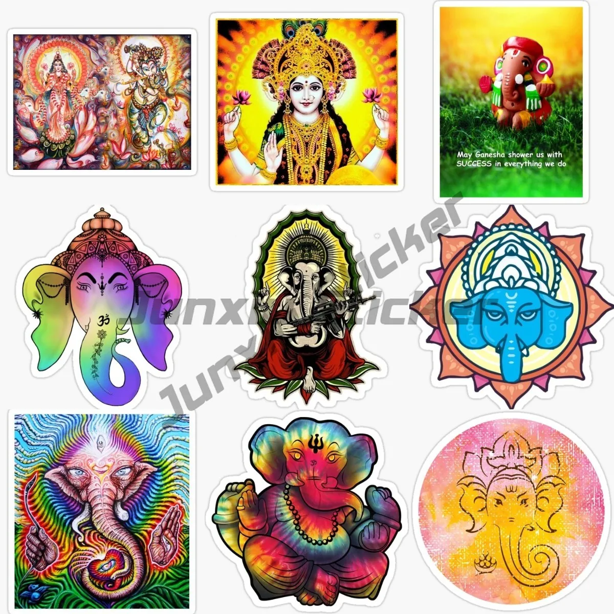 

Ganesha Car Stickers Waterproof Sunscreen Suitcase Vinyl Material Motorcycle Helmet Fine Decal for Vehicle