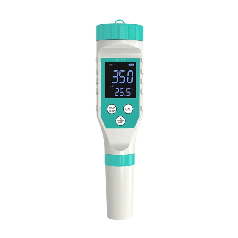 

BAAG-7-In-1 PH/Free Chlorine/ORP/EC/TDS/Salinity/Temp Water Quality Analyzer PH Meter Pool Salt Tester For Aquarium