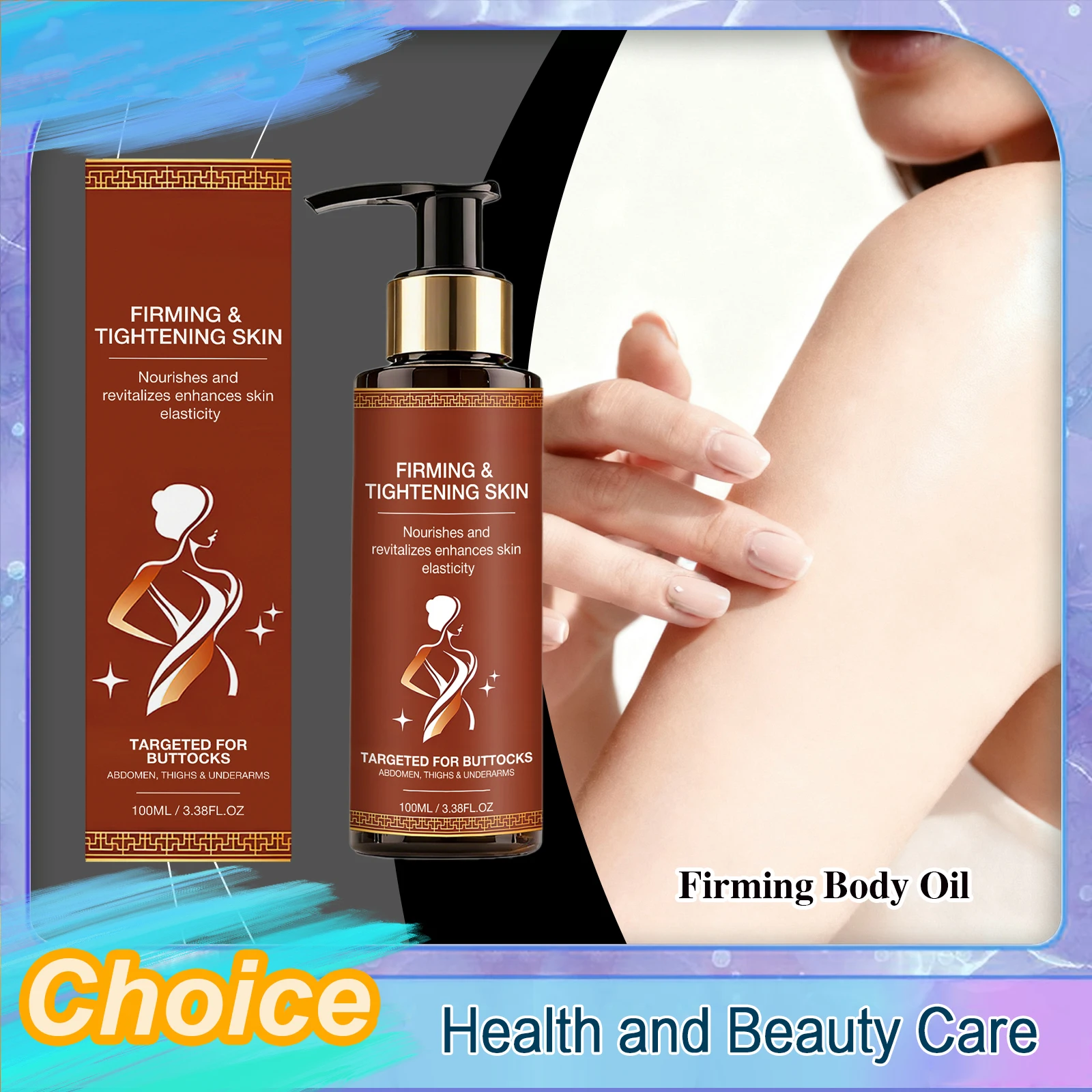Firming Body Oil Rejuvenating Firming Sagging Skin Anti-Wrinkle Nourishing Shaping Moisturizing Body Care Oil Improve Elasticity