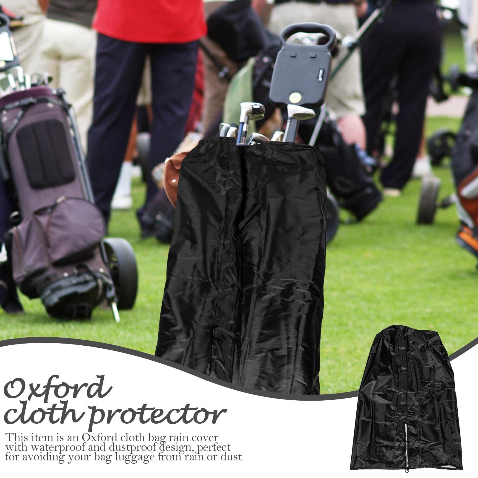 

Golfs Bag Waterproof Protector Oxford Cloth Cover Rain Guard Dustproof Lightweight Portable Easy Storage Outdoor Thicken