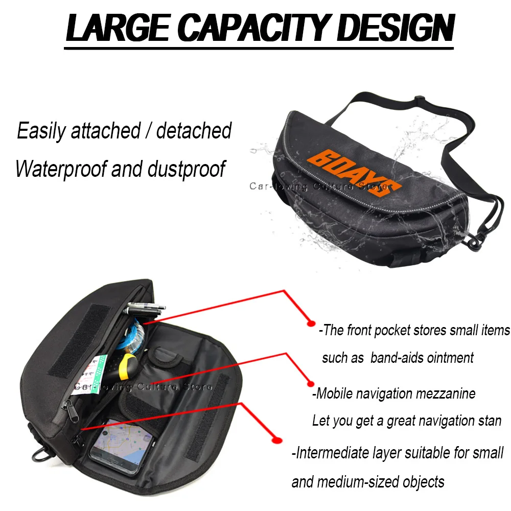 Motorcycle Accessories Waterproof Bag Storage Handlebar Bag Travel For EXC EXC-F XC-W TPI Six Days 2020 2021 2022