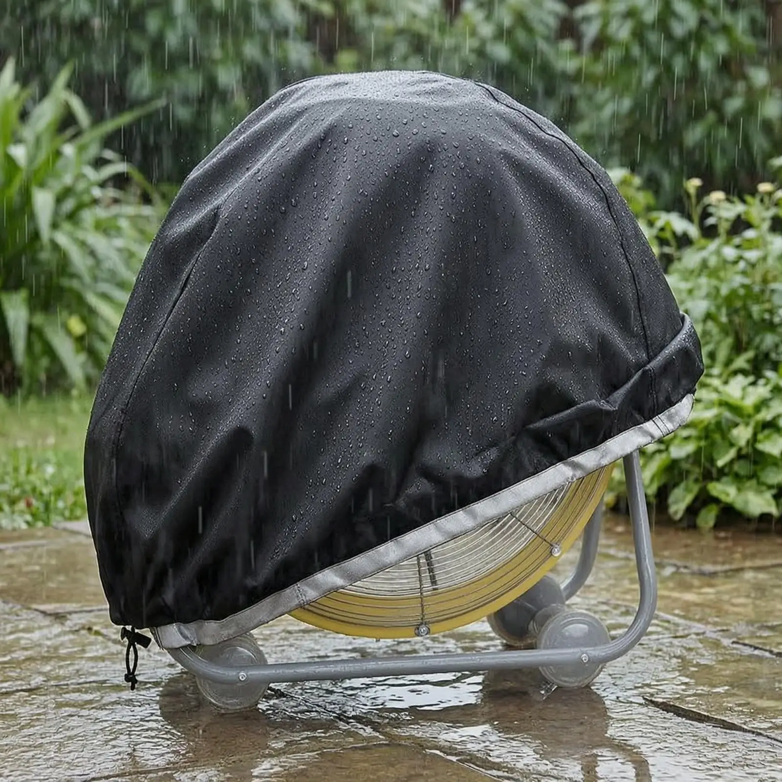 Industrial Fan Cover Dustproof Floor Fan Cover Waterproof for Outdoor Storage,