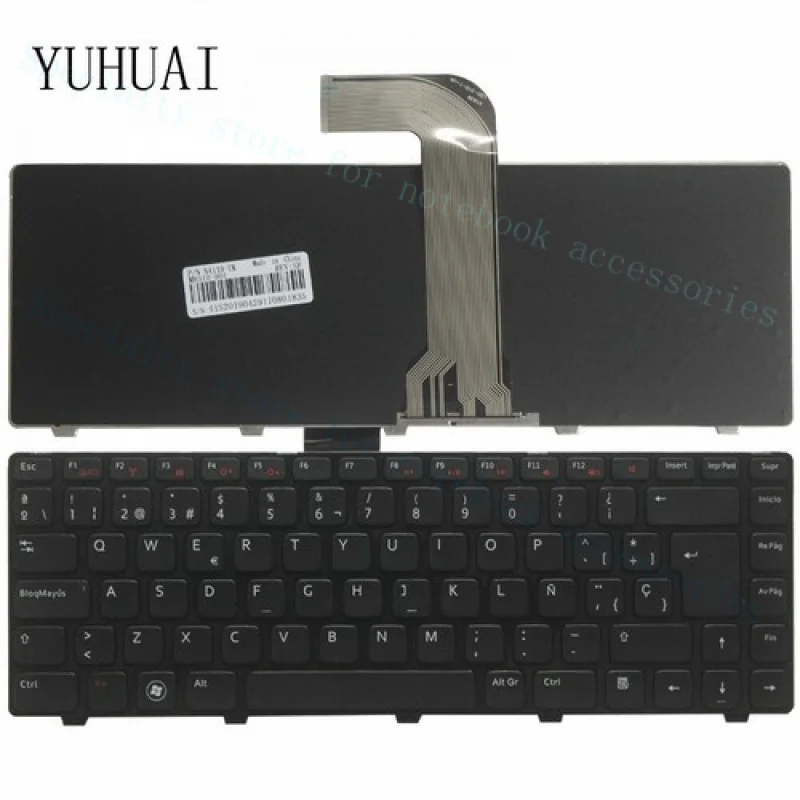 a-新しいスペイン語キーボード-dell-n4110-n4050-5520-m411r-m4040-n4120-m4050-n4040-用