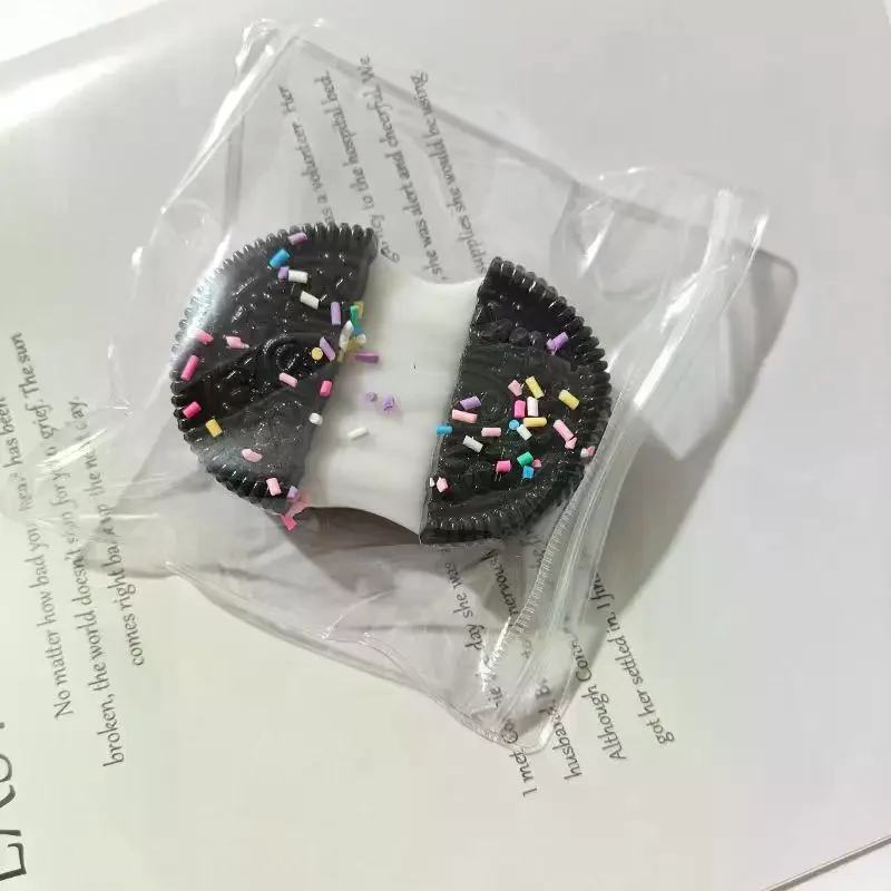 1Pcs Slow Rebound Biscuits Squeeze Stress Relief Toy Handmade Silicone Cookies Fidget Toy for Kids Adults
