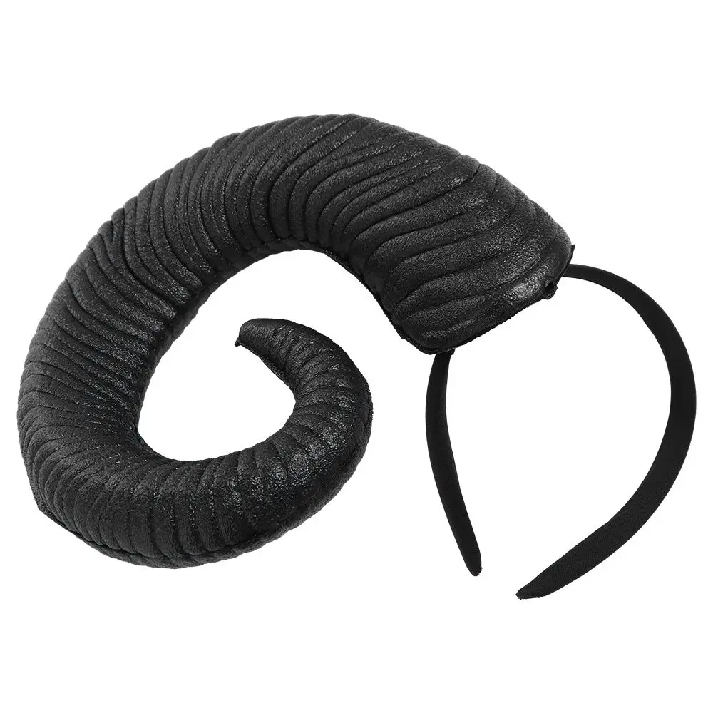 

Повязка на голову из искусственной кожи на Хэллоуин с рогами демона, головной убор, повязка на голову для косплея, повязка на голову с рогом дьявола, головной убор, реквизит для выступлений на сцене, реквизит для фотосессии