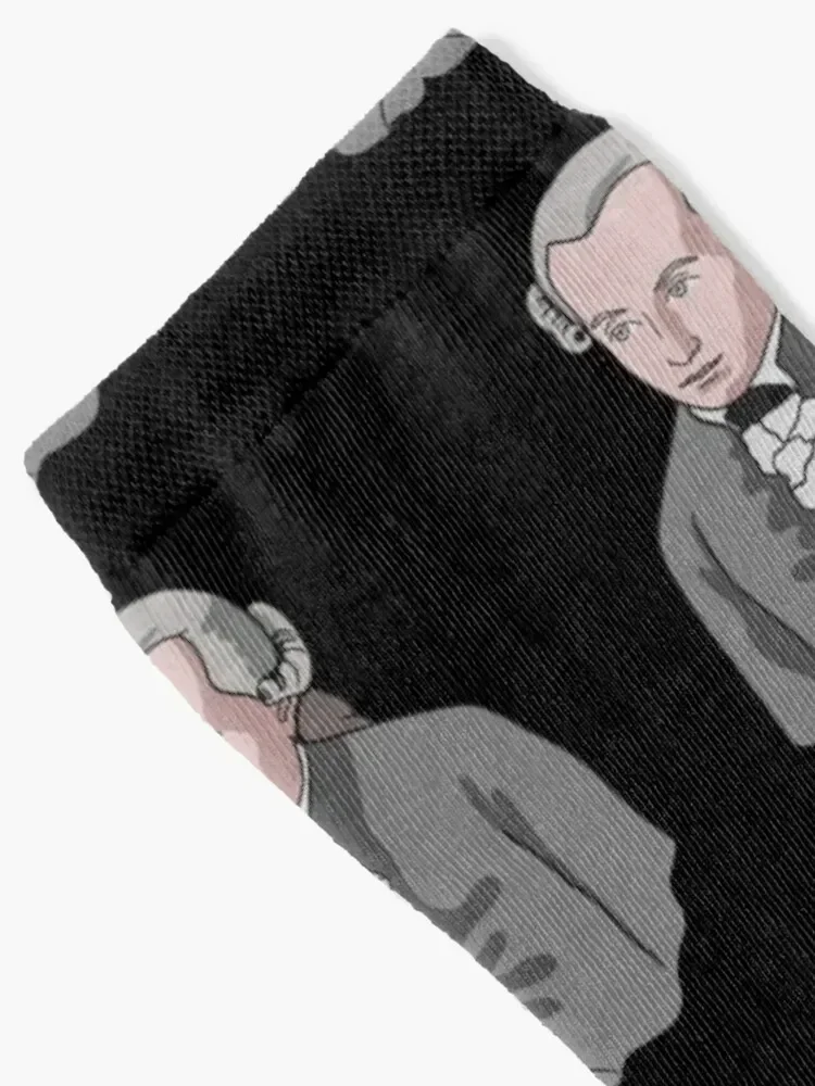 Philosophy of Immanuel Kant - German Philosopher Socks winter hiphop Running colored Boy Child Socks Women's