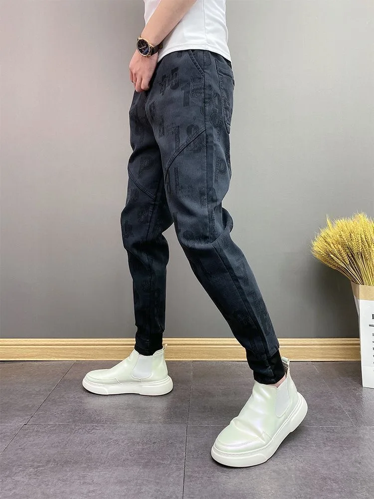 Men Golf Wear 2024 Autumn New Luxury Brand Golf Pants Fashion Jacquard Weave Casual Pants Golf Clothing Men Elastic Force Pants