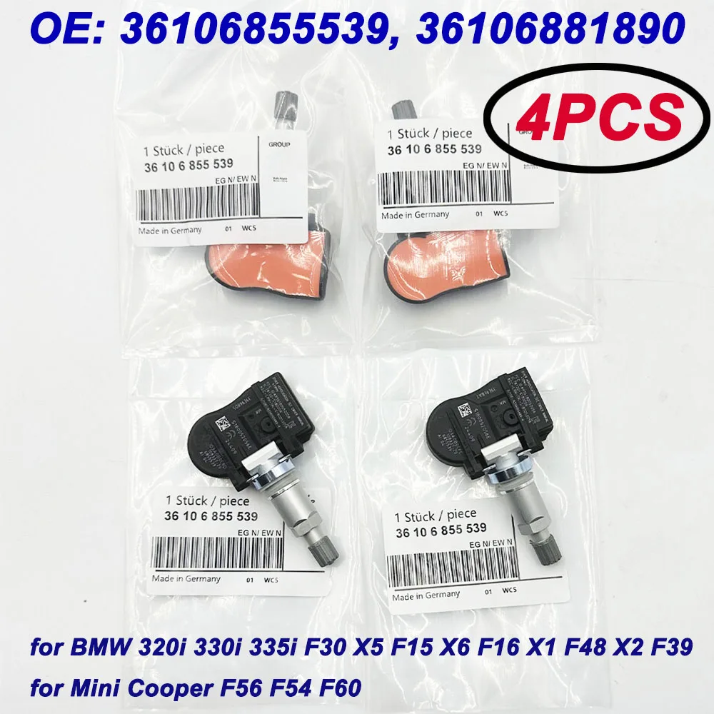 

4шт. 36106855539 6855539 TPMS 433 МГц для Mini Cooper F56 F54 F60 R56 B-MW F20 F30 X5 X6 F15 36106881891 36106856209 36106881890