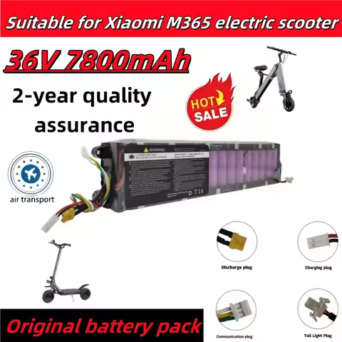 Original 36V 7.8Ah 40km suitable for Mijia M365 scooter battery pack, electric scooter, waterproof Bluetooth communication.