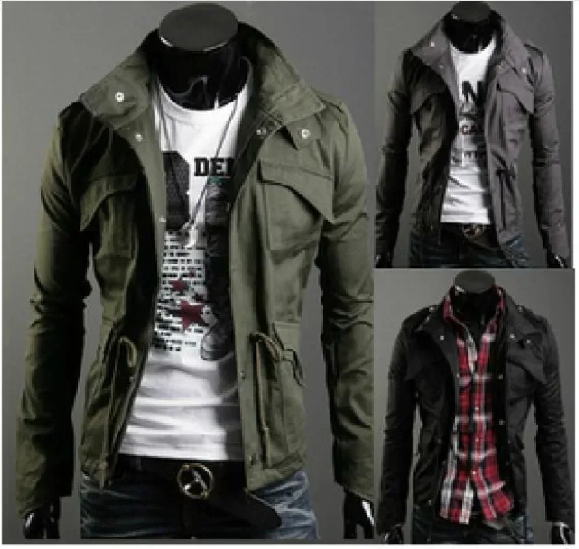 New Fashion New Mens Jacket Slim Collar Fashion Casual Jacket for Men