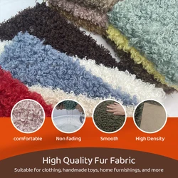 Limited Edition Teddy Wool Fabric 40x45cm Diy Handmade Doll Fur Fabrics 100% Polyester Wool Fabrics