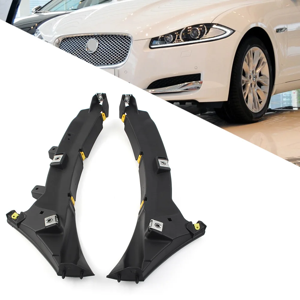 2Pcs Car Front Bumper Mount Bracket Left+Right For Jaguar XF XFR 2012 2013 2014 2015 C2Z16532 C2Z16531