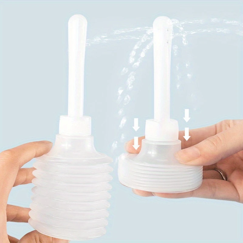 1-100pc Foldable Plastic Cleaner Long Soft Nozzle Uniform Water Flow Disposable Women's Hygiene Care Rinse Bottle Wholesale