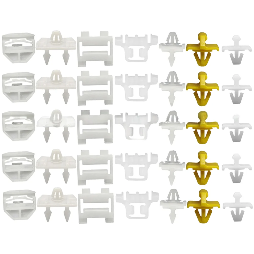 

W124 Interior Clips W201 Panel Clips For Car Interior Repair Yellow Wear Resistant Material For Mercedes 190 Series