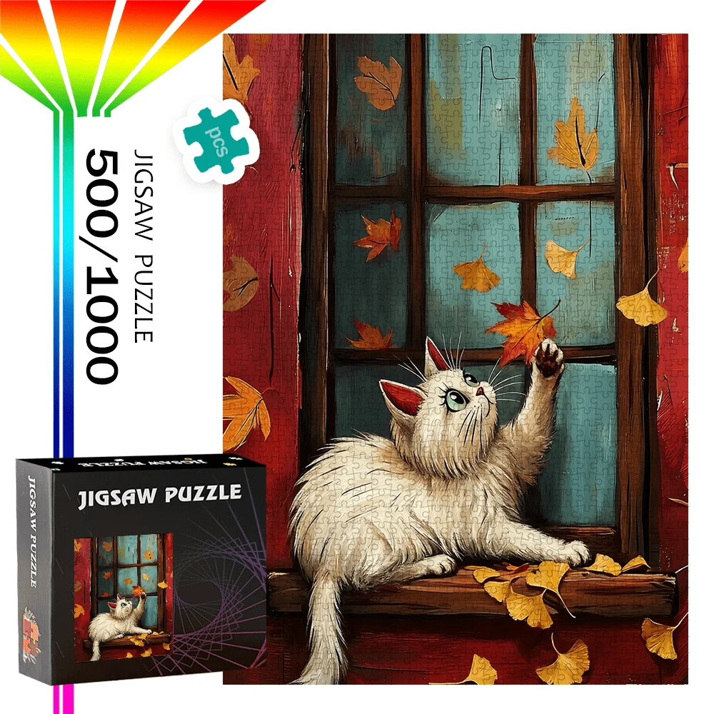 

500 шт./1000 шт. портативные пазлы, подходящие для s & - сложные цвета «сделай сам», тематические пазлы для путешествий,