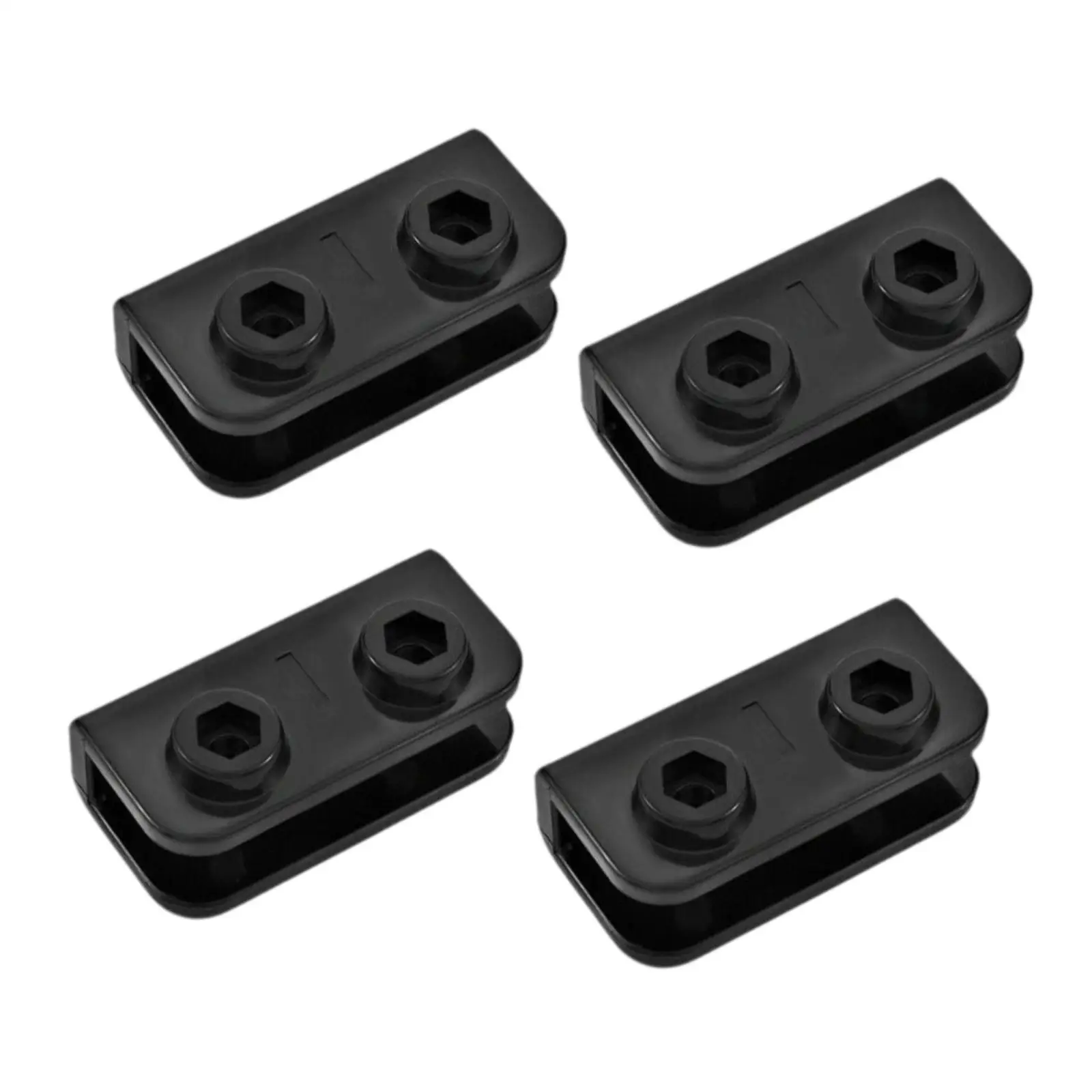 4x/Set Tent Rectangular Brackets Replacement Repairing Practical Gazebo Spare Parts for Outdoor Activities Yard Garden