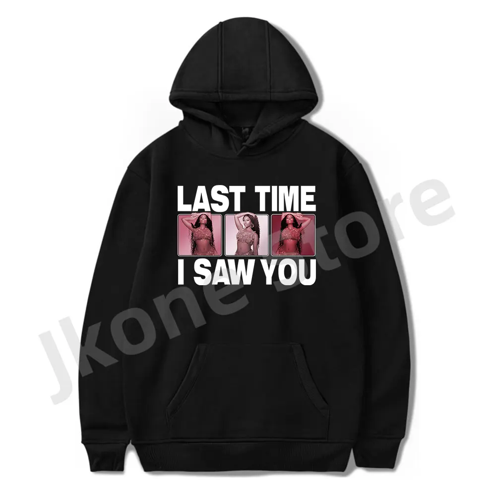 

Nicki Minaj Hoodies Last Time I Saw You Album Merch Print Winter Women Man Fashion Funny Casual HipHop Streetwear