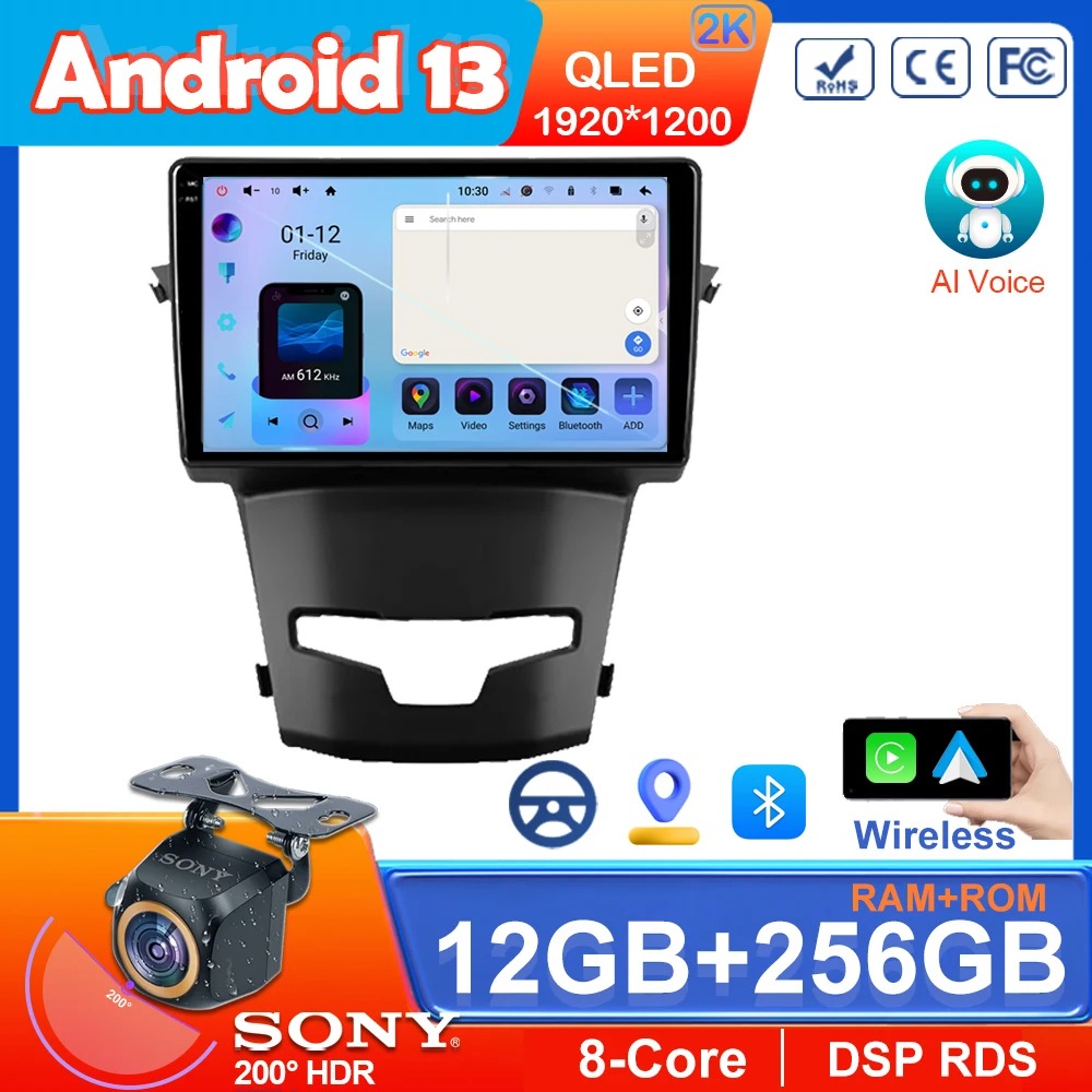 

Auto Radio Stereo For Ssangyong Korando 3 2013 -2017 GPS Navigation Android Car Dvd HDR QLED Screen