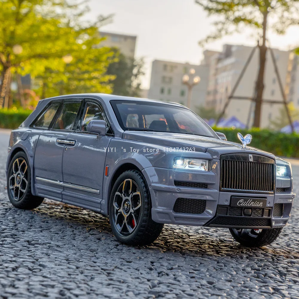1:24 Rolls Royce Kurinan BB EditionโลหะผสมDiecastโลหะรุ่นรถดึงกลับเสียงและแสงของเล่นเด็กรถของขวัญขนาดเล็ก 30