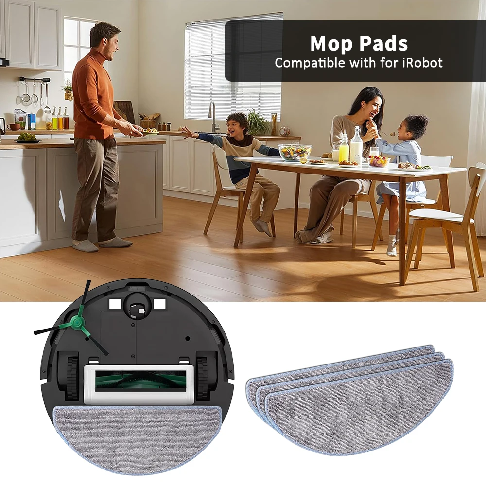 Replacement Mop Cloth For IRobot Roomba 104 105 Combo Vac Essential 2 Essential Y0110 Y0112 Y0140 Q0120 Q052 Q0520 Vacuum Parts