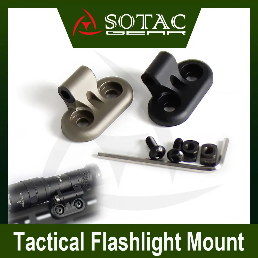 Montagem de lanterna tática SOTAC para trilho de 20mm, M600DF, M640DF, M640V, DF, M340C, M340V