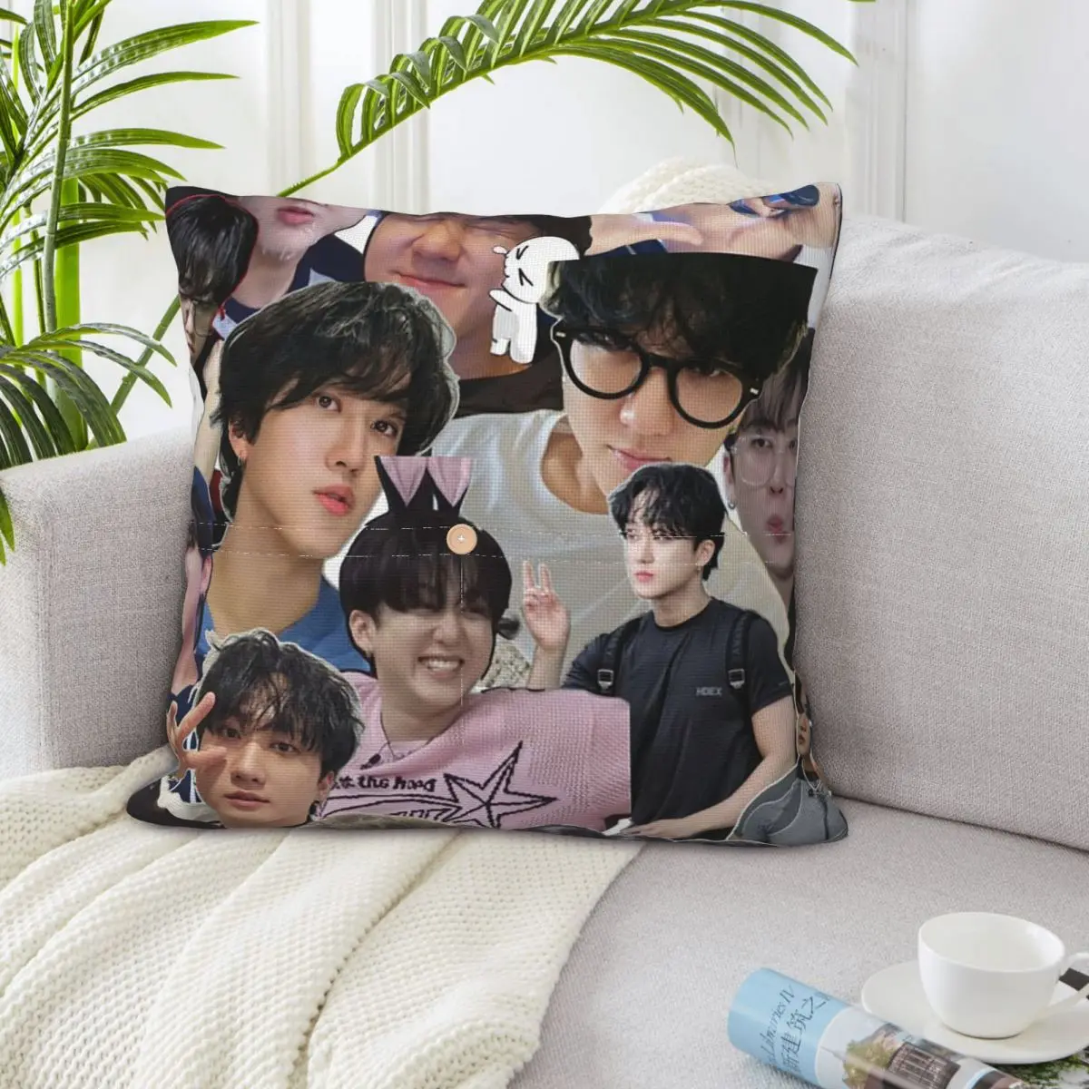 New Seo Changbin Square Linen Pillowcase Cushion Cover Polyester Decorative Bedroom Home Comfort Throw Pillow
