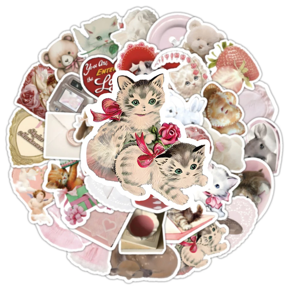 10/30/50 stücke Ins Stil Rosa Kokette Cartoon Aufkleber Nette Ästhetische Aufkleber Scrapbooking Koffer Telefon Fall Kawaii Mädchen abziehbilder