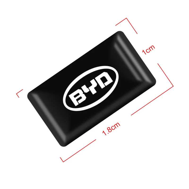 Carbon Fiber Steering Wheel Car Logo Emblem 3D Stickers Accessories For BYD F3 E6 Yuan Plus Atto F0 G3 I3 Ea1 Song Max Tang Dmi