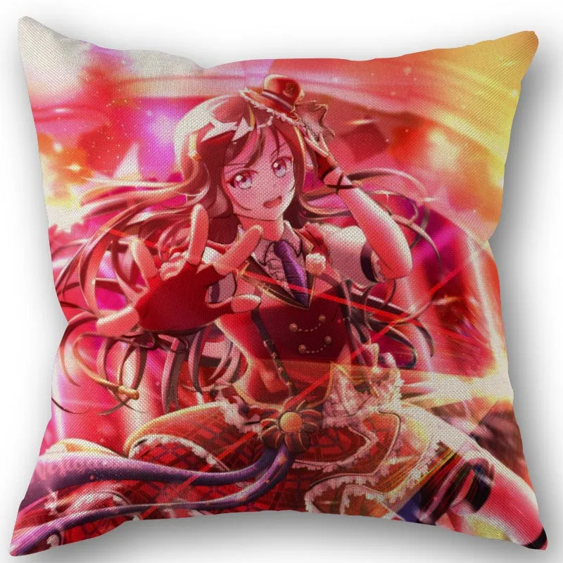 Yuuki Setsuna Pillowcase High Quality Home Textile Cotton Linen Fabric 45x45cm One Side Decoration Pillow Covers