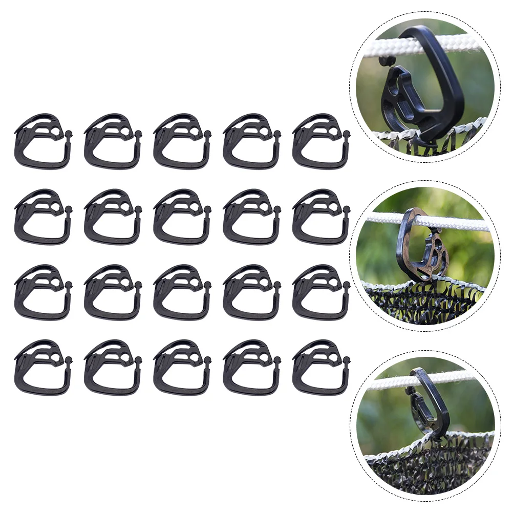 

50 Pcs Shade Net Hooks Plastic Greenhouse Hanging Accessories Fasten Sunshade Mesh Fixing Clips Garden Supplies Light