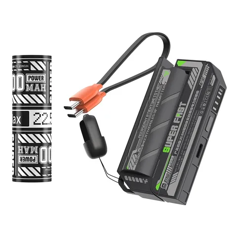 Новый портативный быстрый зарядный блок Mecha Magazine Powerbank 22.5W с съемными сменными аккумуляторами емкостью 10000-30000 мАч для iPhone и Android