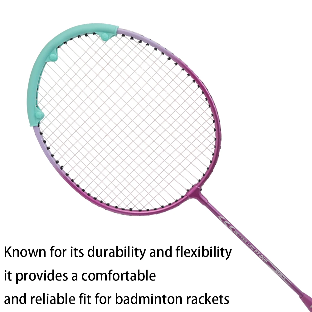 Badminton Racket Frame Protective Sleeve Racket Head Anti-wear Border Protective Sticker Anti-paint Silicone Protective Sleeve