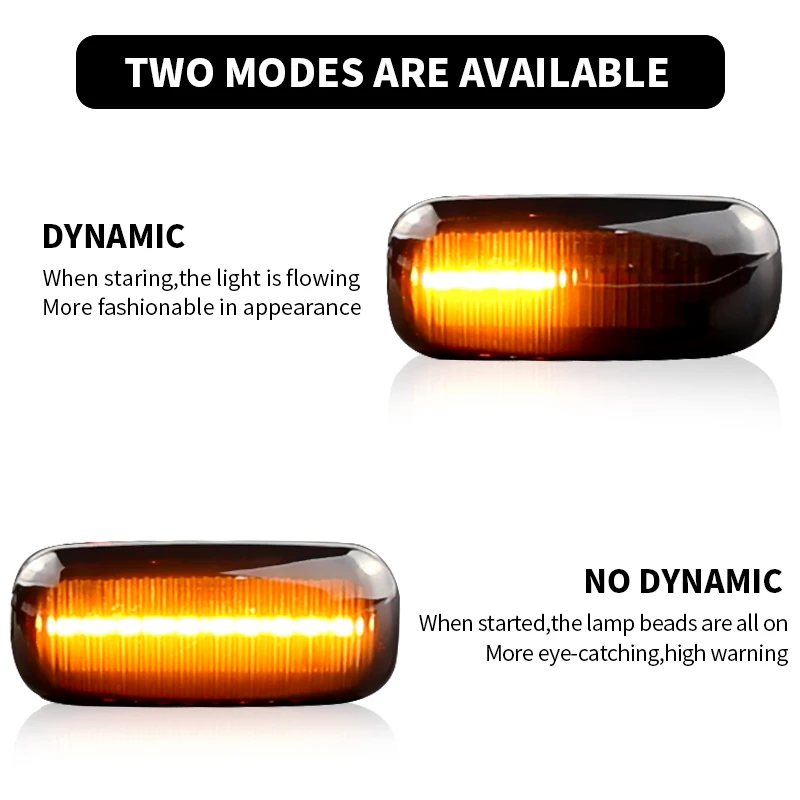 2 قطعة LED بدوره إشارة الجانب ماركر ضوء ديناميكية مكرر مصباح لأودي A3 S3 8P A4 S4 RS4 B6 B7 B8 A6 S6 RS6 C5 C7 اكسسوارات