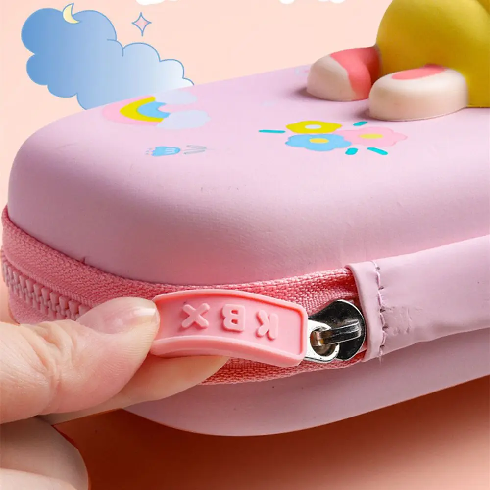 Writing Supplies Large Capacity School Supplies Pen Bag Decompression Pencil Case PU Pencil Case Pencil Bag 3D Cartoon Pen Box