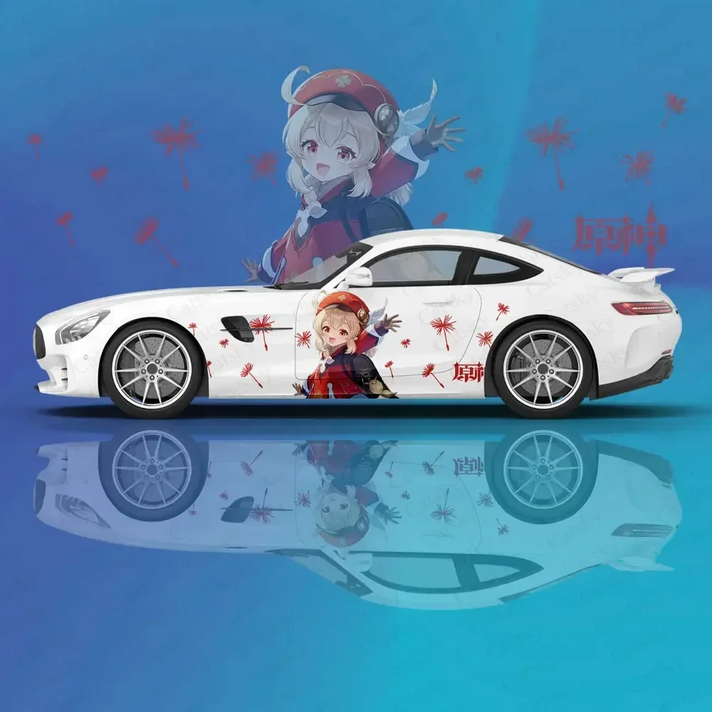Genshin Impact Klee-calcomanía de animal para coche, película protectora de vinilo, gráficos laterales de carreras, accesorios de envoltura, pintura en aerosol, pegatinas para automóviles