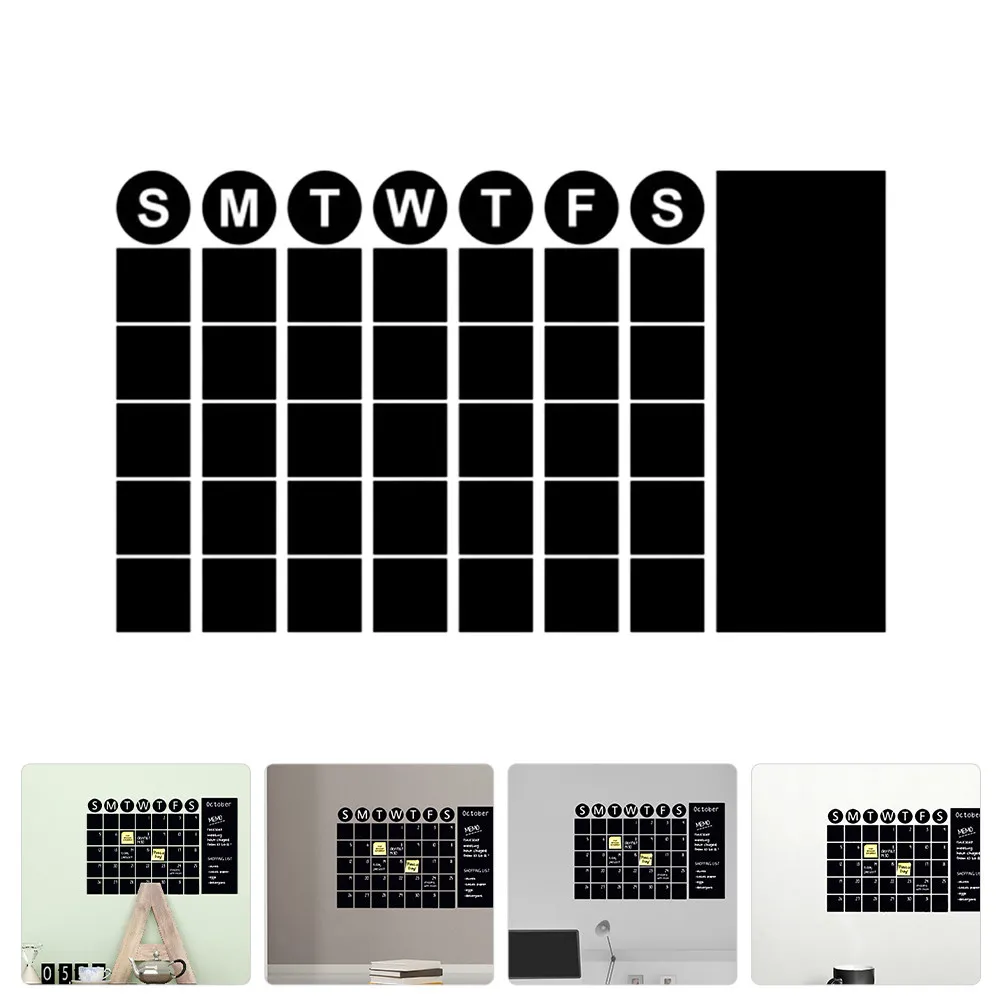 1Sheet Creative Blackboard Wall Sticker Removable Chalkboard Planner Sticker for Wall Decoration Home Office Planning Reminder