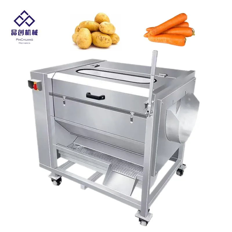 Root Vegetable Brush Wash Clean Peel Peeler Roller Cleaner Machine Potato Peeling Machine Mini Ginger Washer Machine