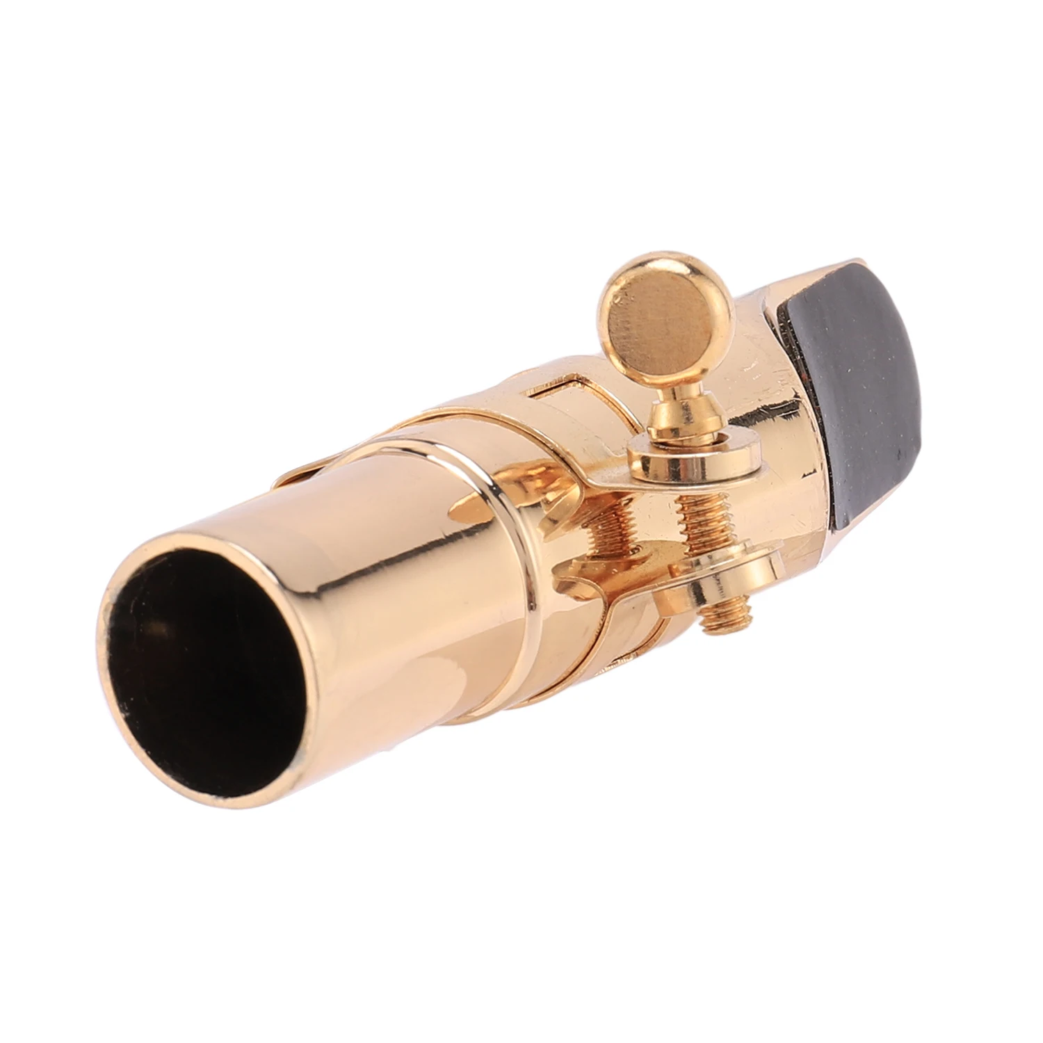 Golden Alto Sax Saxophone Mouthpiece with Cap and Ligature Musical Instruments Parts HOT