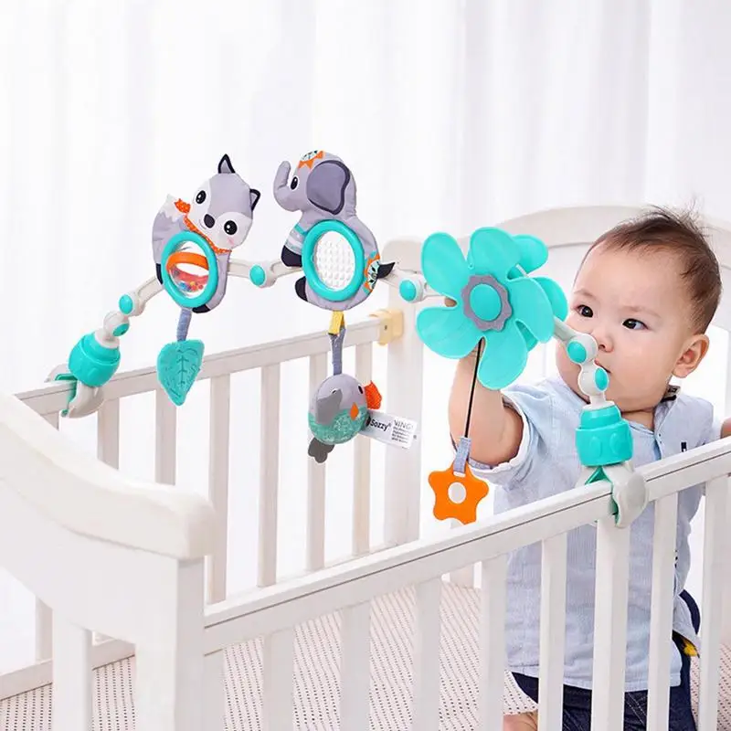 Baby Hanging Toys Baby Toys For Car Seat Bassinet Accessories With Night Light For Stimulating Baby's Senses And Developing