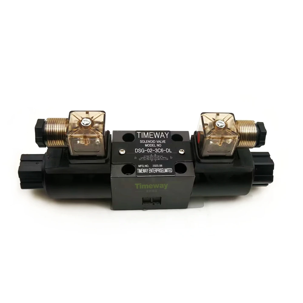 DSG-02 Hydraulic Directional Valve DSG-02-3C6-DL Solenoid Valve DC24V AC220V Control Valve
