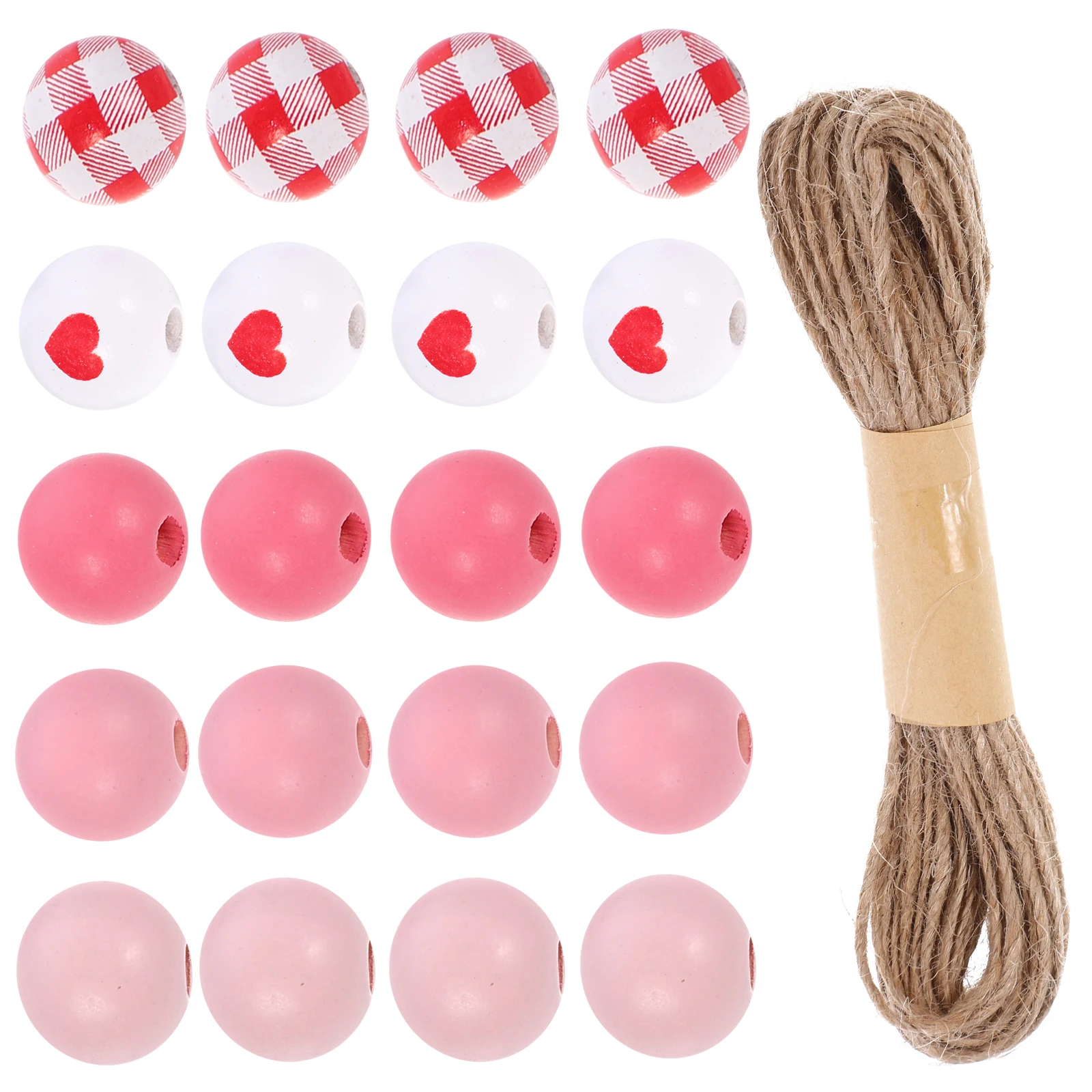 

1 set Wooden Bead Set DIY Craft Wood Beads for Jewelry Making Garland Home Decoration Colorful Charms Bulk Loose Spacer Beads