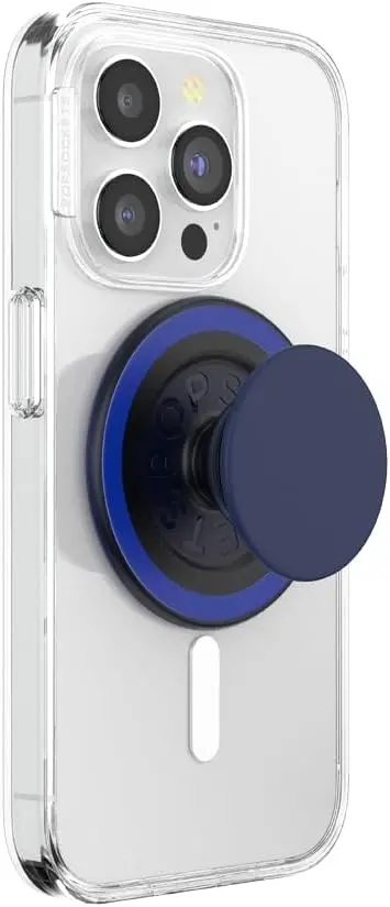

Magnetic Phone Grip with Kickstand for MagSafe iPhones, Swappable Tops, Secure Hold for Cases & Tablets