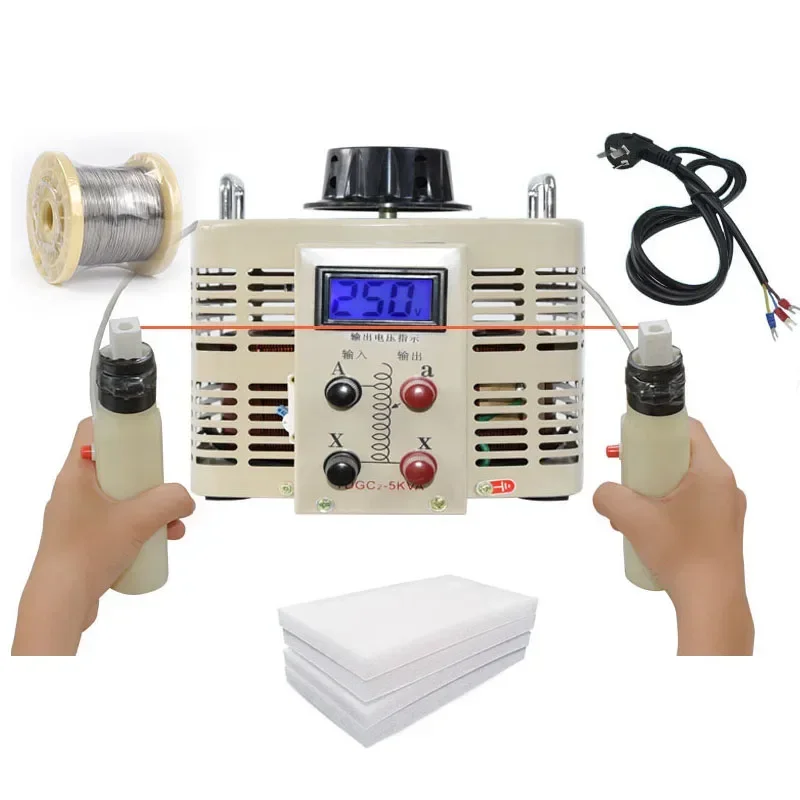 Foam Cutting Machine Handheld Electric Hot Wire Heating Cutting For Sponge Sofa Woven Bag Cotton Cutter 220V Voltage Regulator