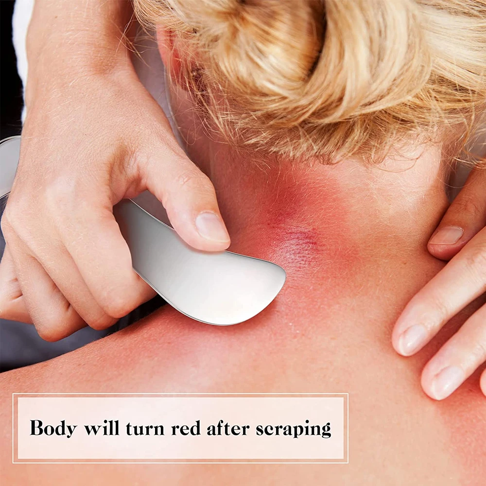 Roestvrijstalen Gua Sha Schraapmassage Tool, IASTM Tools, Spierschraper Fysiotherapie voor zacht weefsel voor rug, nek, benen