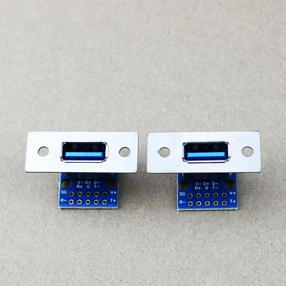 1Pcs USB3.0 Male Female Horizontal with Screw Fixing Hole USB with Pin Test Board Connector WP-159 image 5
