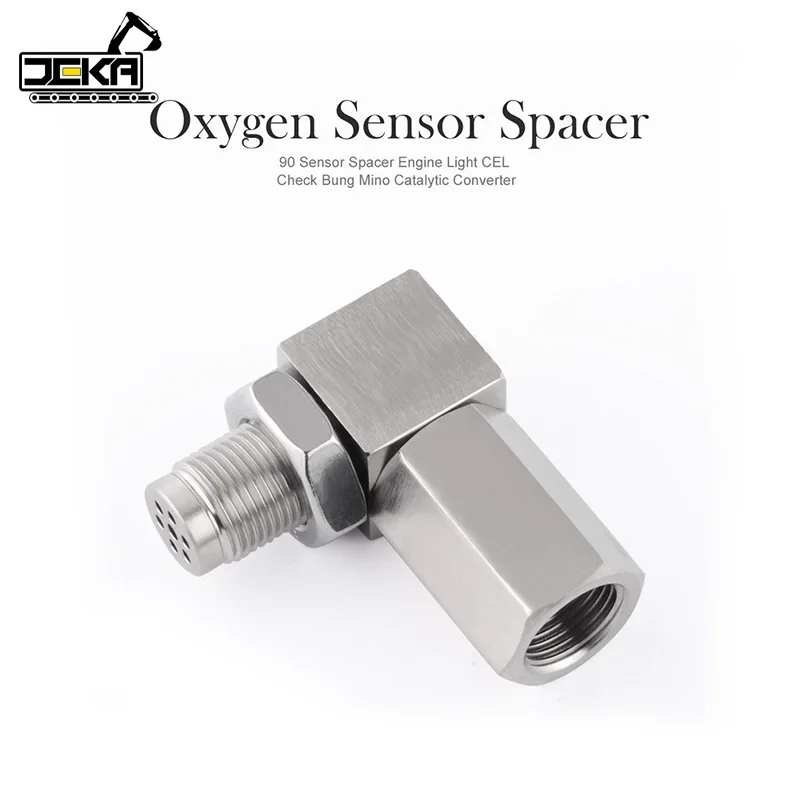 High Quality 45/90 Degree O2 Bung Extension Oxygen Sensor Extender Catalytic Converter Universal O2 Oxygen Sensor Spacer