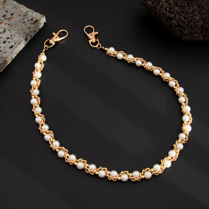 اكسسوارات رجالية جديدة تقليد اللؤلؤ السراويل الهيب هوب نمط المتخصصة شخصية الراقية الملابس والاكسسوارات